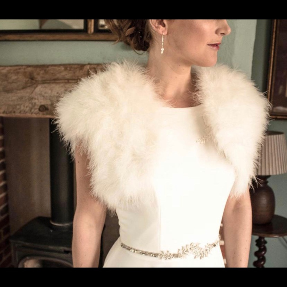 Feather Bridal Shrug